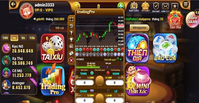 Kho game cá cược ấn tượng của Hit Club